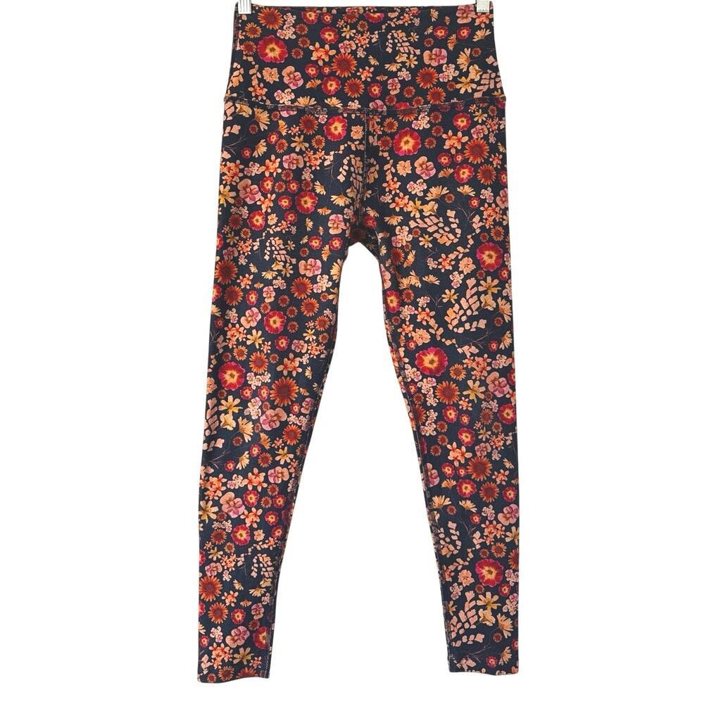 Beyond Yoga Retro Press Floral Softmark High Waist Midi Legging Size L